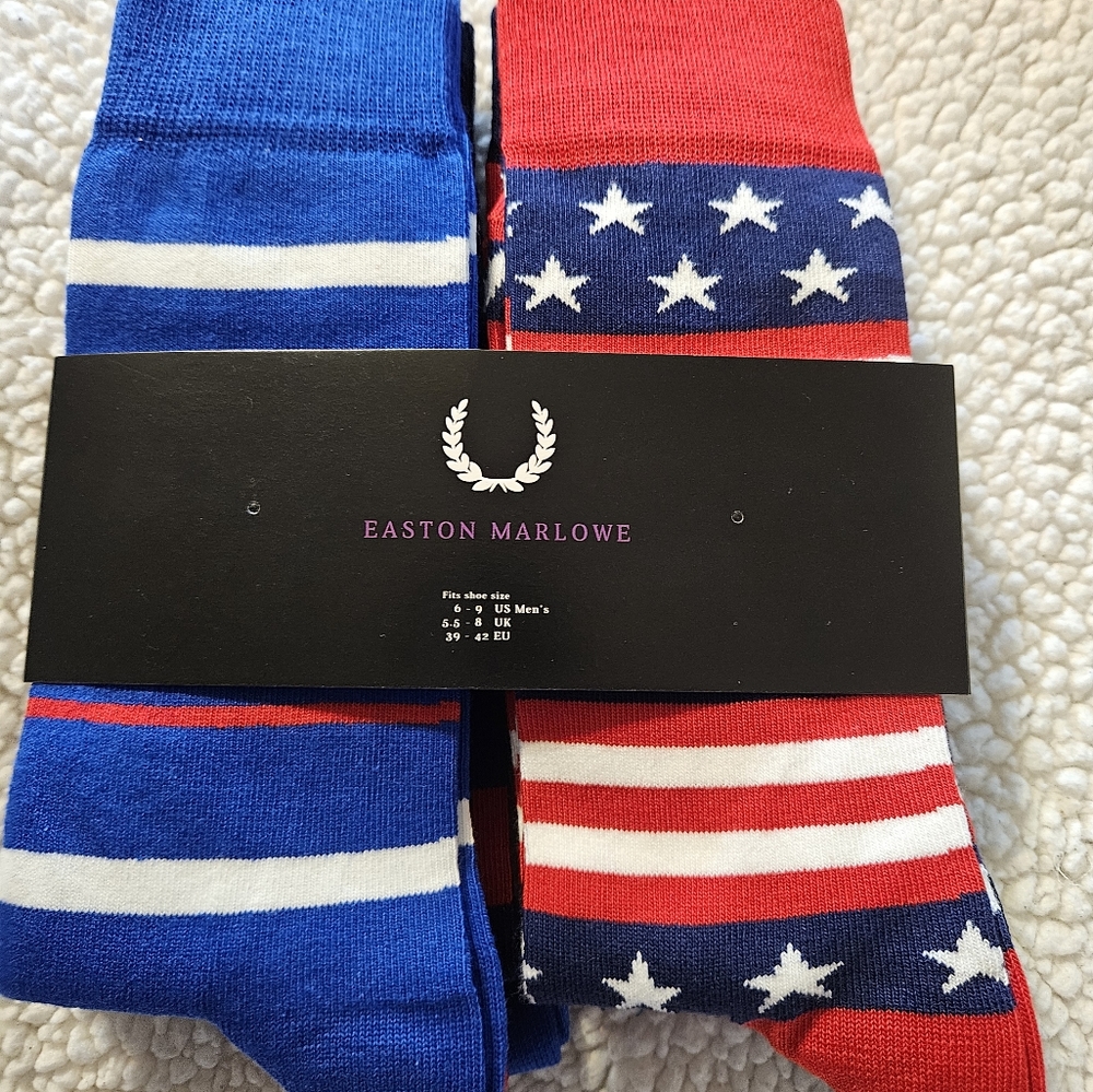 Easton Marlowe Mens/Womens Dress Socks - Fun Colorful - 6 Pack  Cotton Patterned